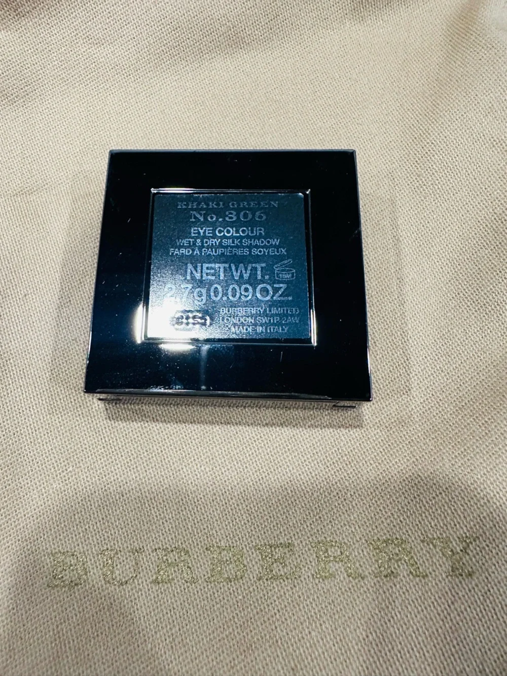 Burberry NWT XHAKI GREEN No.306 Eye COLOUR WET & DRY SILK SHADOW